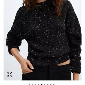 MANGO Women's Knit Paillette Sweater. Perfect condition. US M
